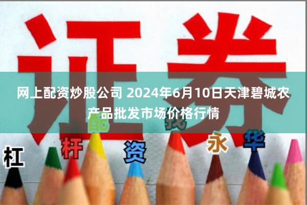 网上配资炒股公司 2024年6月10日天津碧城农产品批发市场价格行情