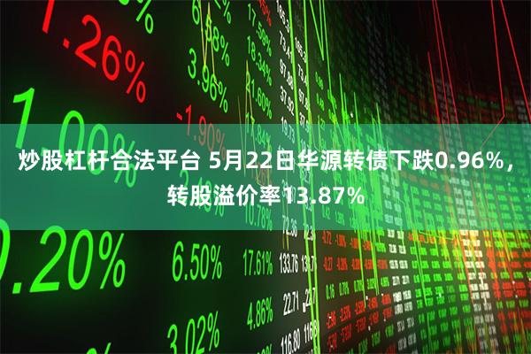 炒股杠杆合法平台 5月22日华源转债下跌0.96%，转股溢价率13.87%