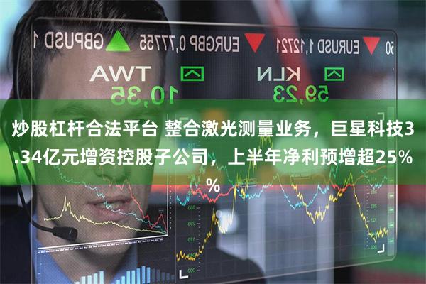 炒股杠杆合法平台 整合激光测量业务，巨星科技3.34亿元增资控股子公司，上半年净利预增超25%