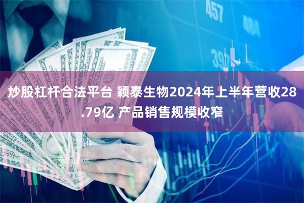 炒股杠杆合法平台 颖泰生物2024年上半年营收28.79亿 产品销售规模收窄