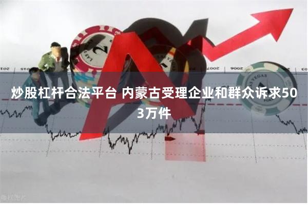 炒股杠杆合法平台 内蒙古受理企业和群众诉求503万件